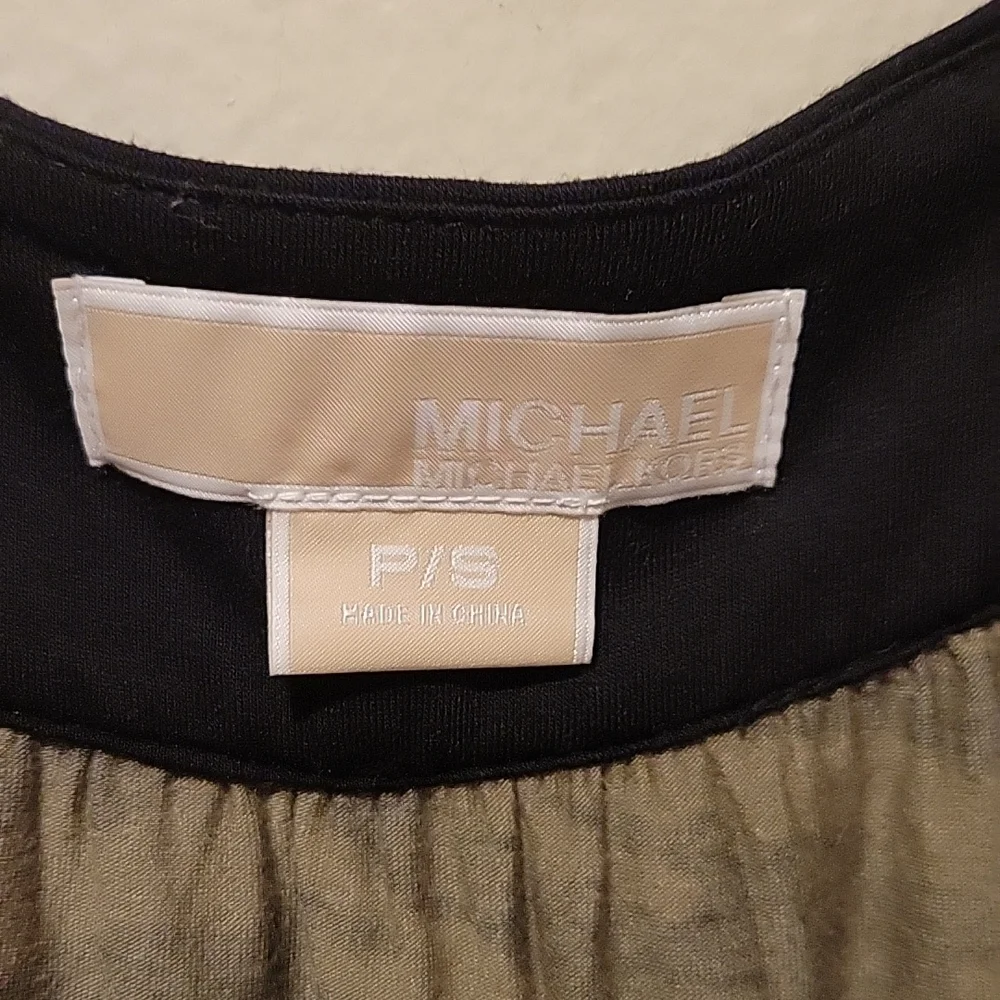 ❤️ MICHAEL MICHAEL KORS TANK DRESS WITH BRASS TONE BEAD STUDDED NECKLINE